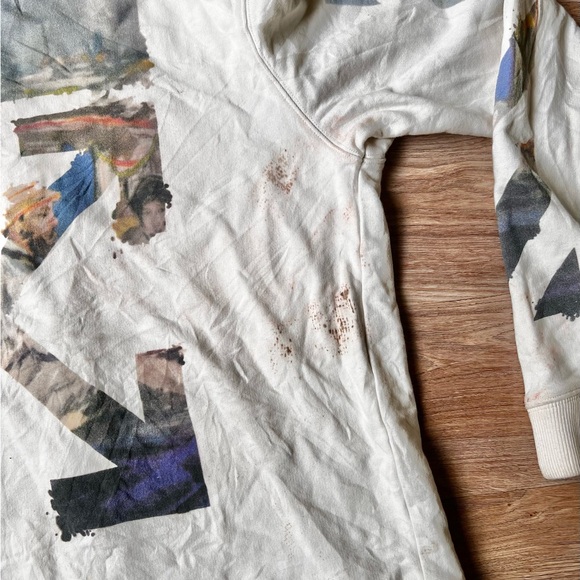 Off-White 2019 Spring -summer Diag Print Multicolor Zip Up Hoodie  Men’s Size XS - Picture 13 of 13